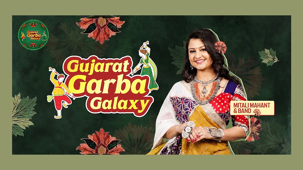 Gujarat Garba Galaxy Surat 2026 featuring Mitali Mahant and Band