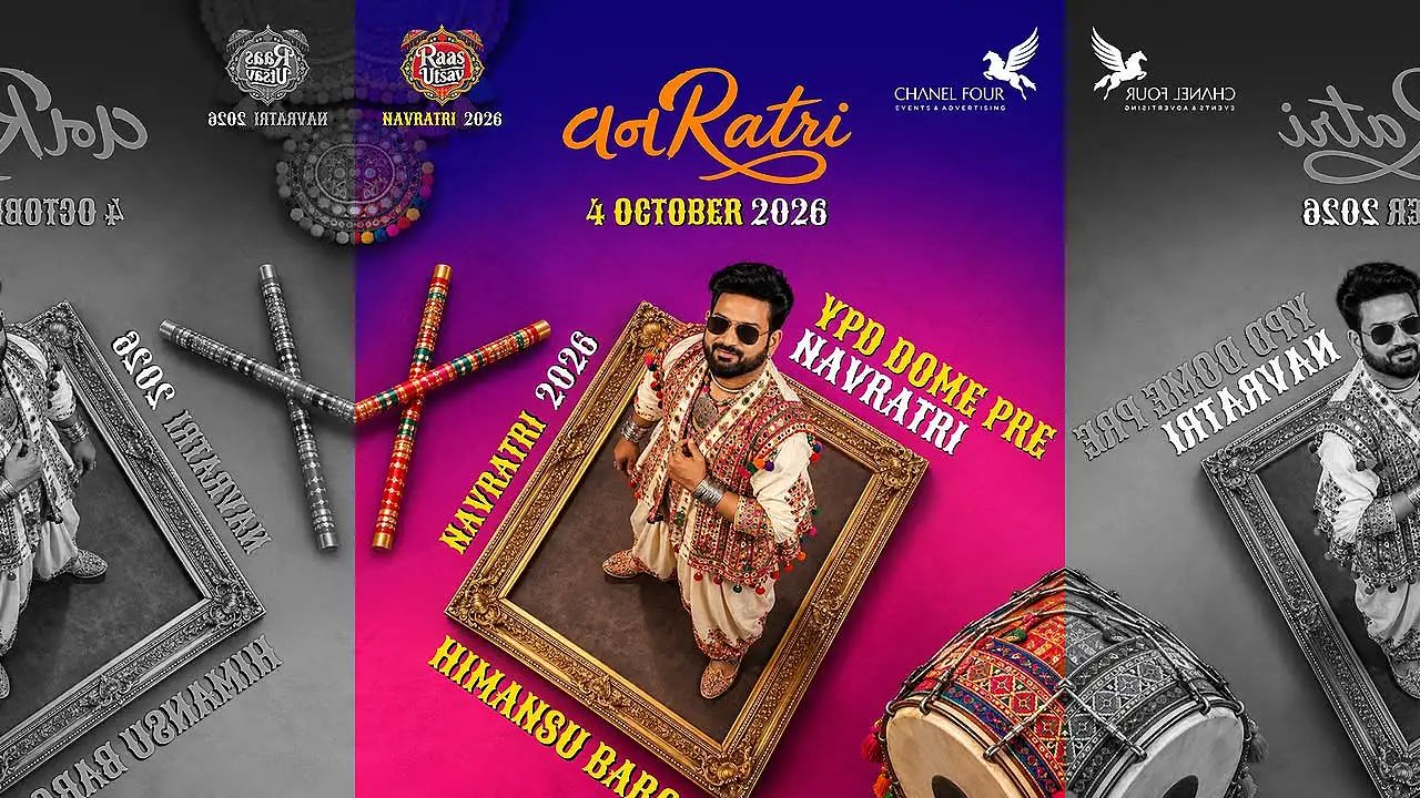Vanratri Surat 2026 featuring Himanshu Barot at YPD Dome on 4 October 2026